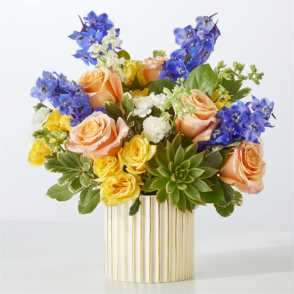 Cobalt Reverie Bouquet – Flowers By Vee, Tracy CA