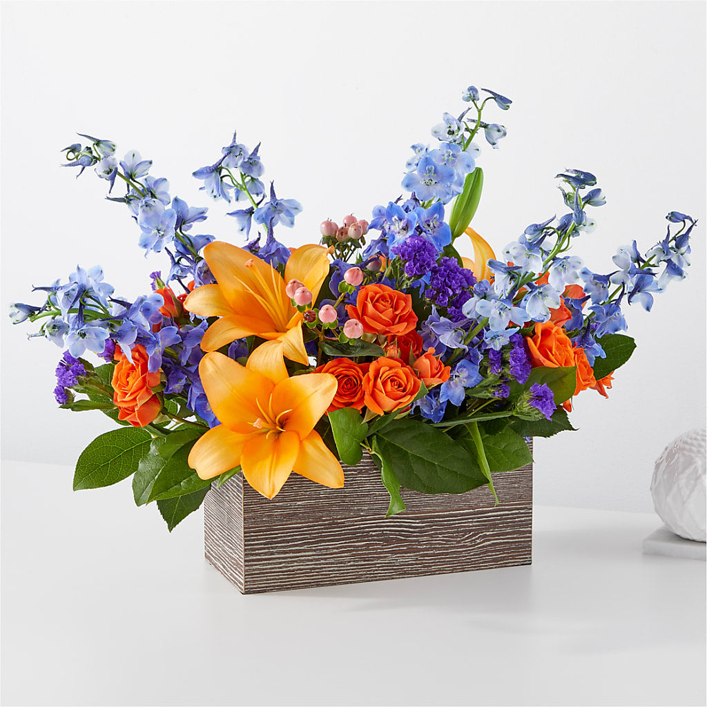 Radiant Citrus Box Bouquet – Flowers By Vee, Tracy CA