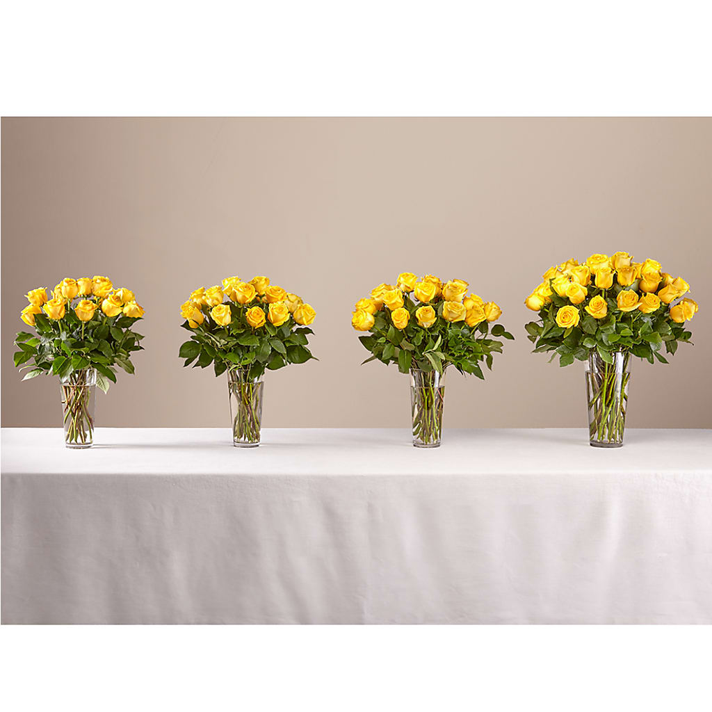 Long Stem Yellow Rose Bouquet – Flowers By Vee, Tracy CA