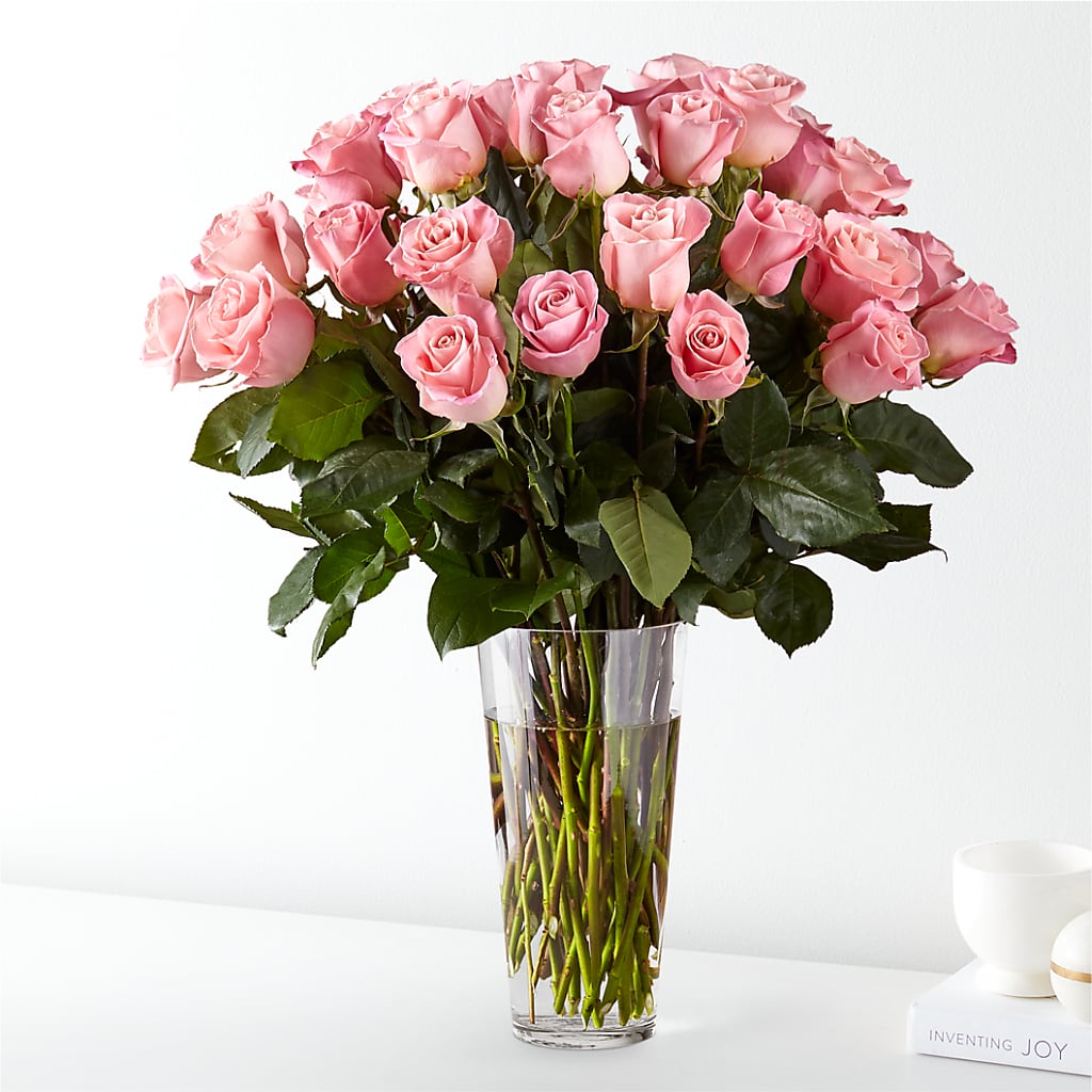 Long Stem Pink Rose Bouquet – Flowers By Vee, Tracy CA