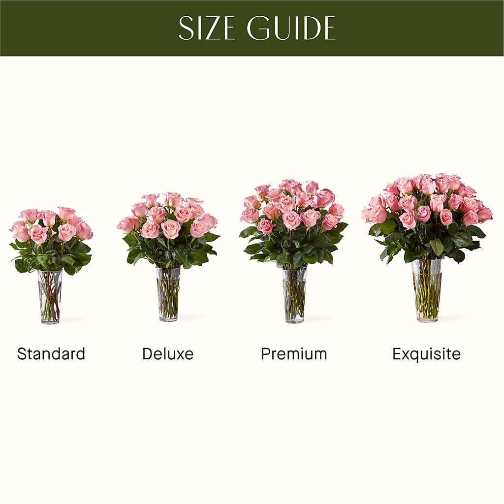 Long Stem Pink Rose Bouquet – Flowers By Vee, Tracy CA