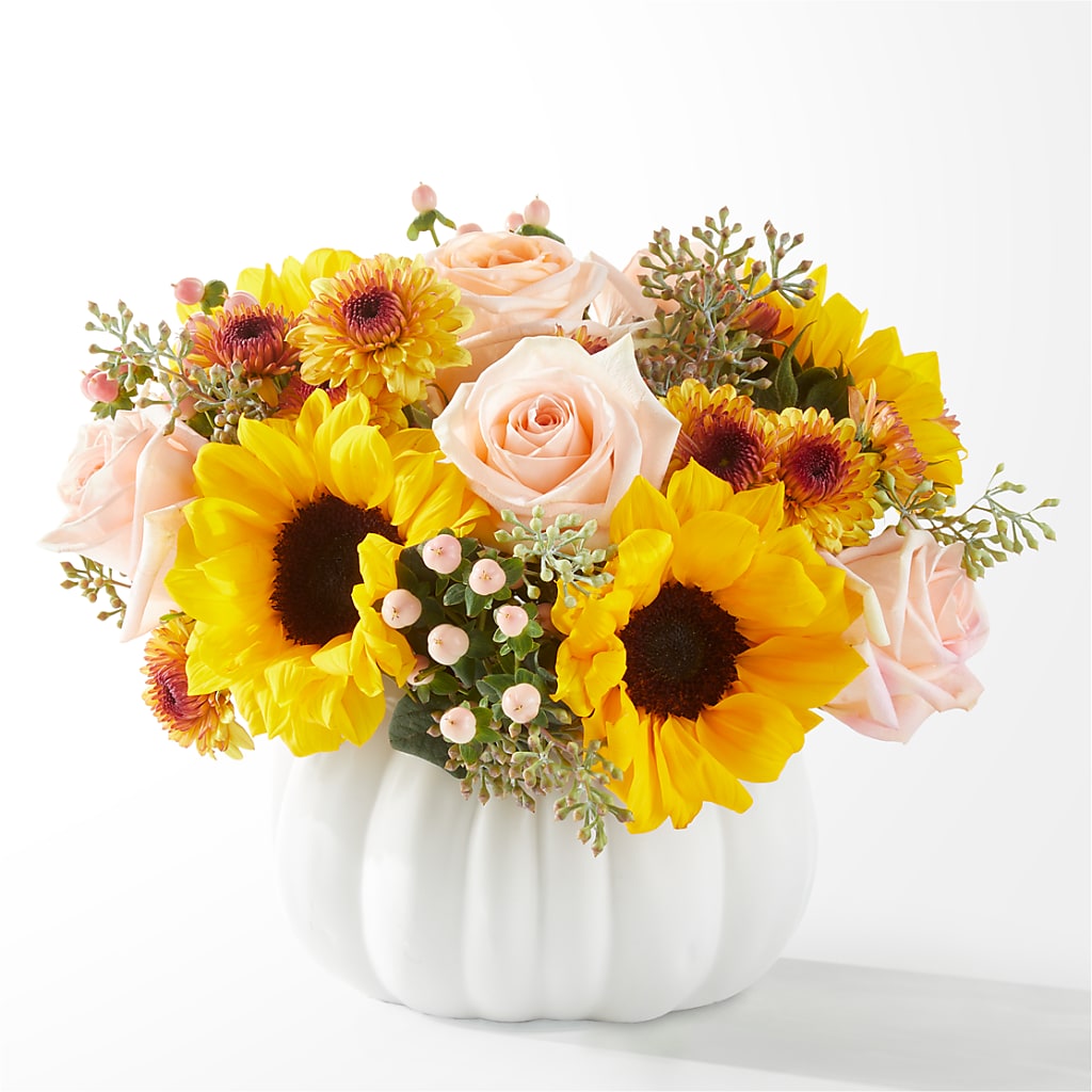 Pumpkin to Talk About Bouquet – Flowers By Vee, Tracy CA