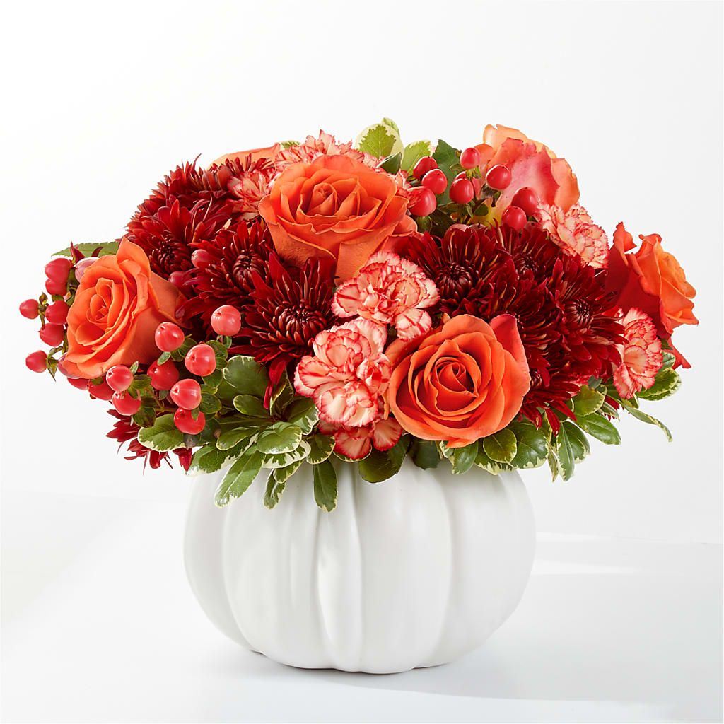 Autumn Air Pumpkin Bouquet – Flowers By Vee, Tracy CA