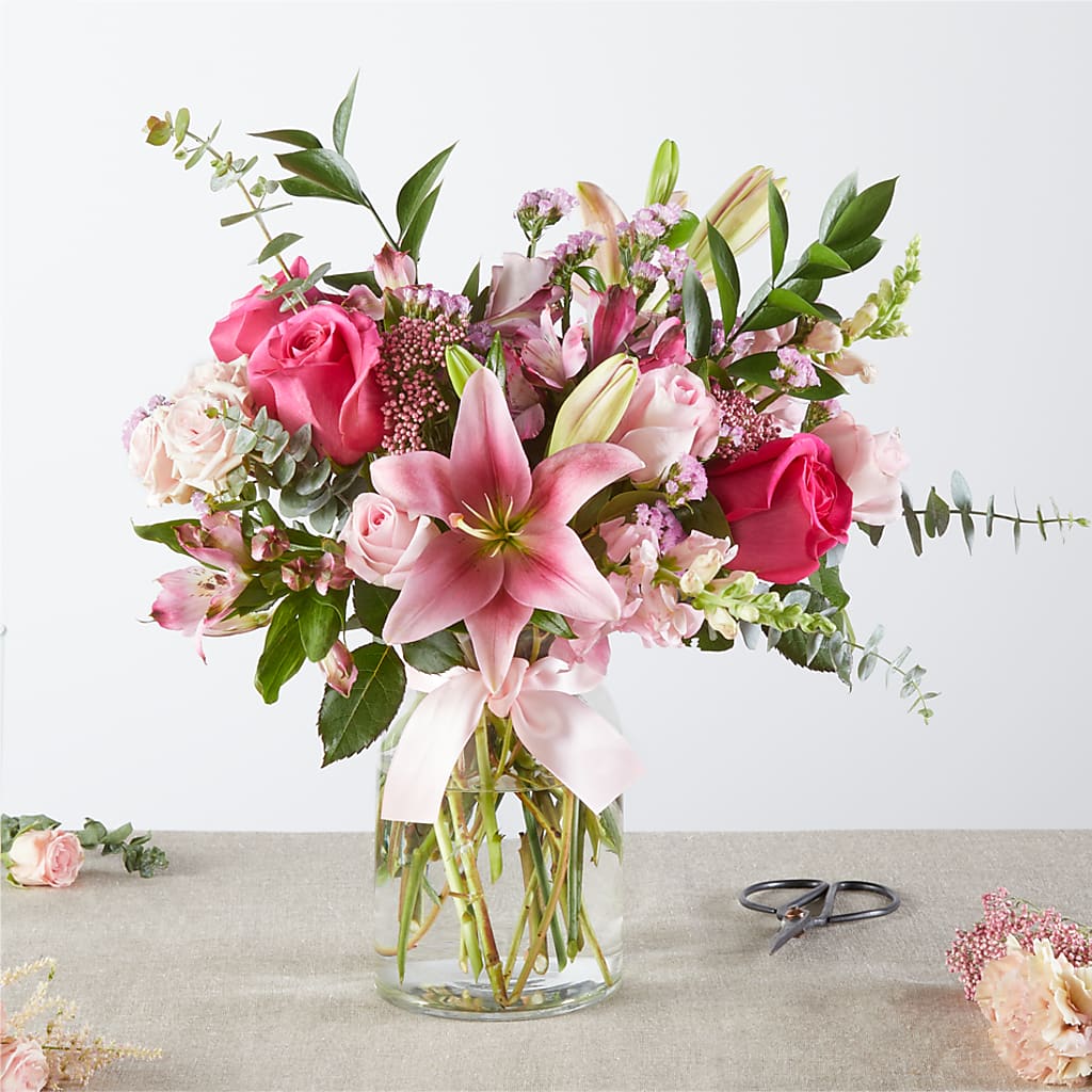 Pink Ribbon - A Florist Original – Flowers By Vee, Tracy CA