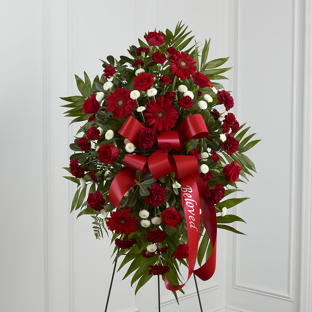 Treasured Memories Standing Spray – Flowers By Vee, Tracy CA
