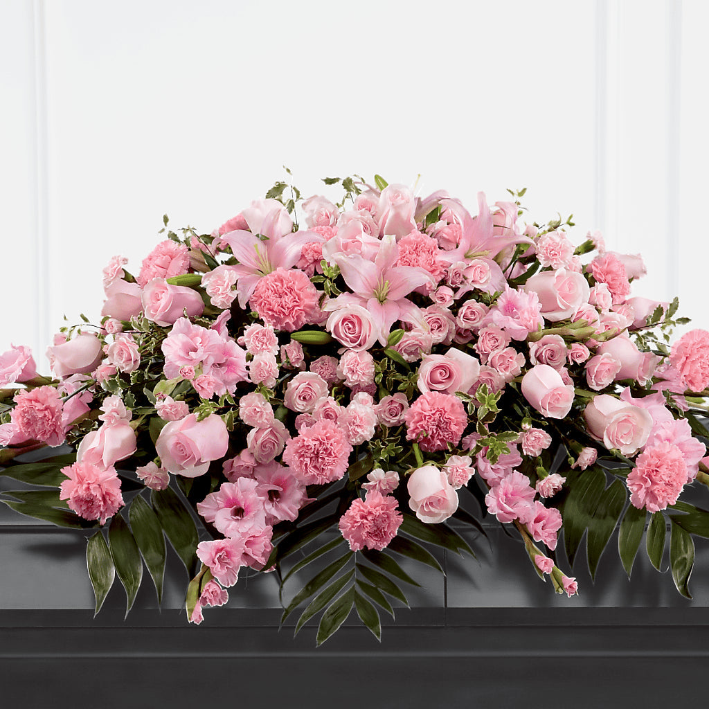 Garden of Comfort Casket Spray (Standard) – Flowers By Vee, Tracy CA