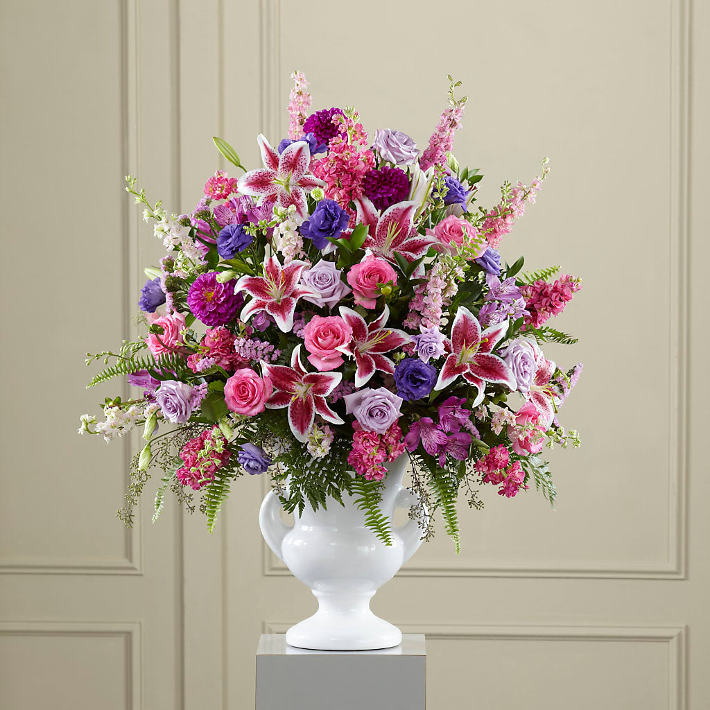 Peaceful Tribute Arrangement – Flowers By Vee, Tracy CA