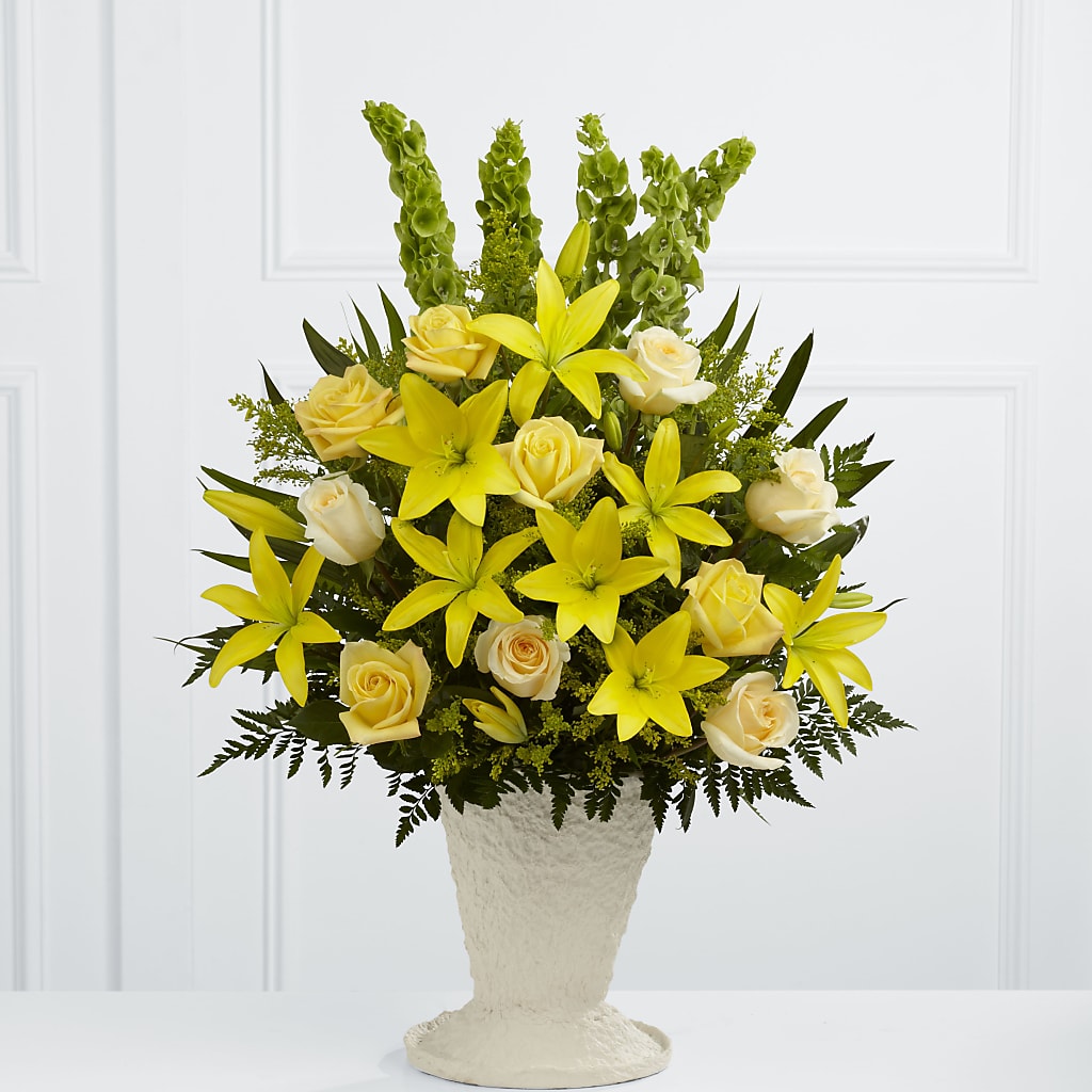 Golden Memories Arrangement – Flowers By Vee, Tracy CA
