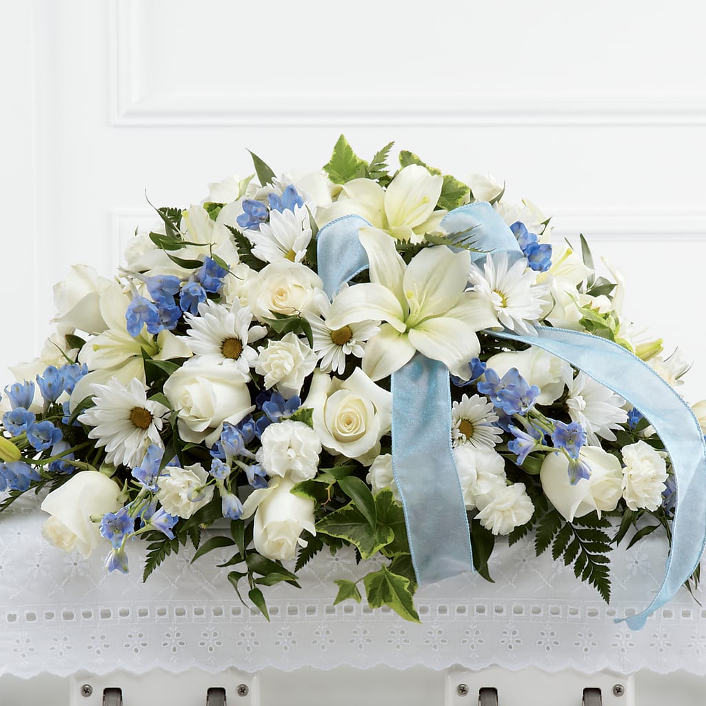 Tender Treasure Casket Spray – Flowers By Vee, Tracy CA