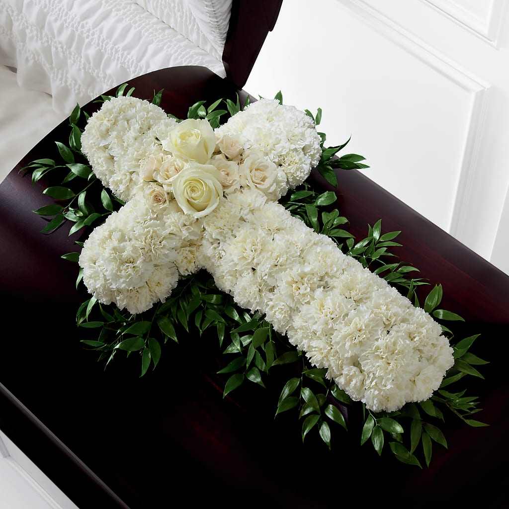 Peaceful Memories Casket Spray (Standard) – Flowers By Vee, Tracy CA