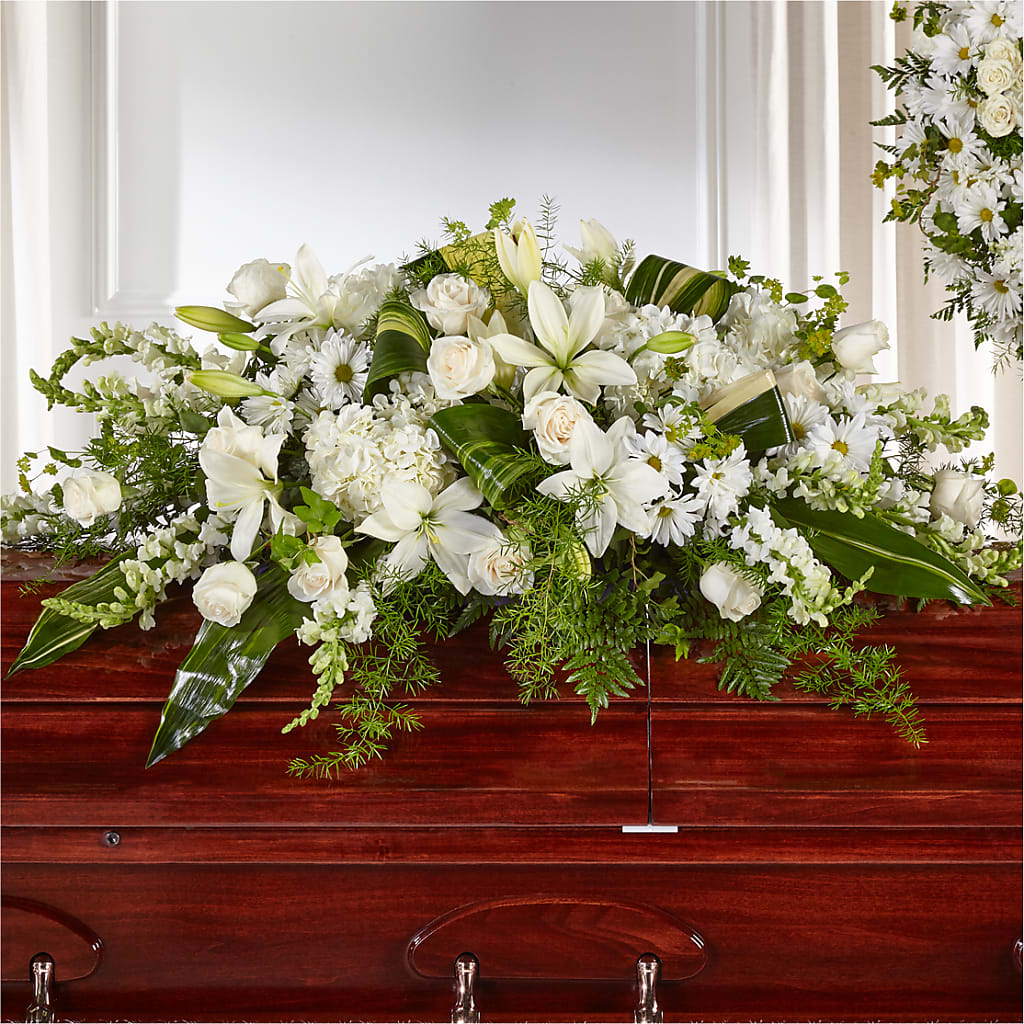 Abundance Casket Spray – Flowers By Vee, Tracy CA