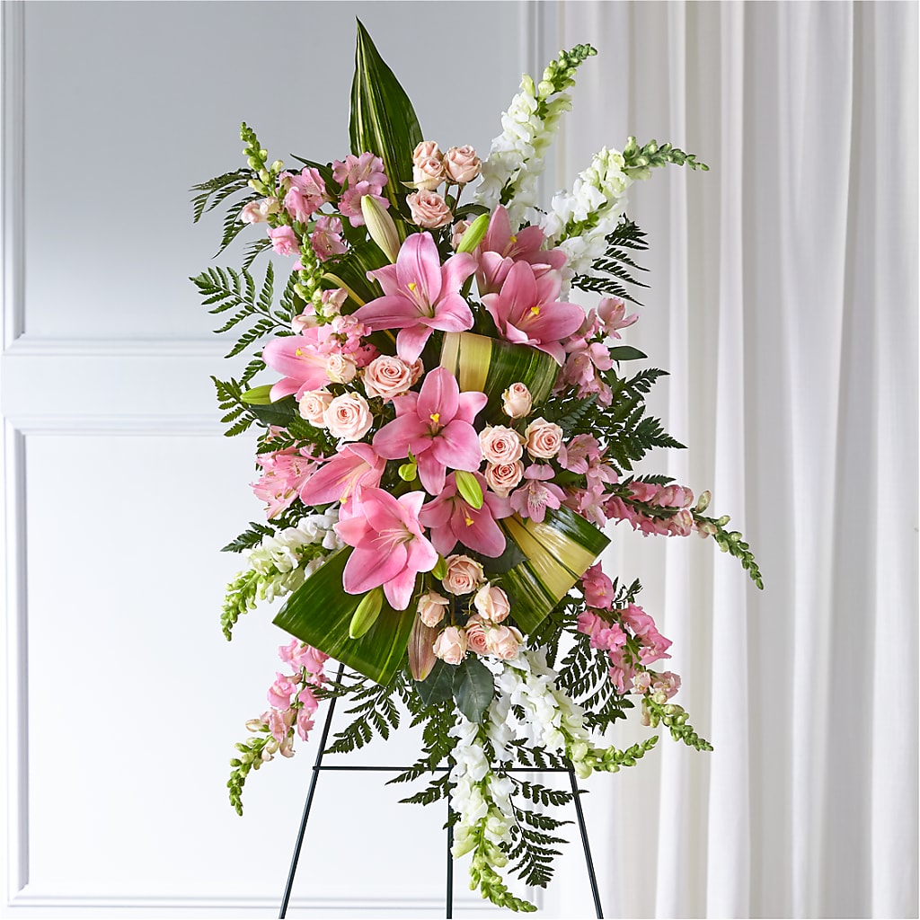 Elegant Embrace Standing Spray – Flowers By Vee, Tracy CA