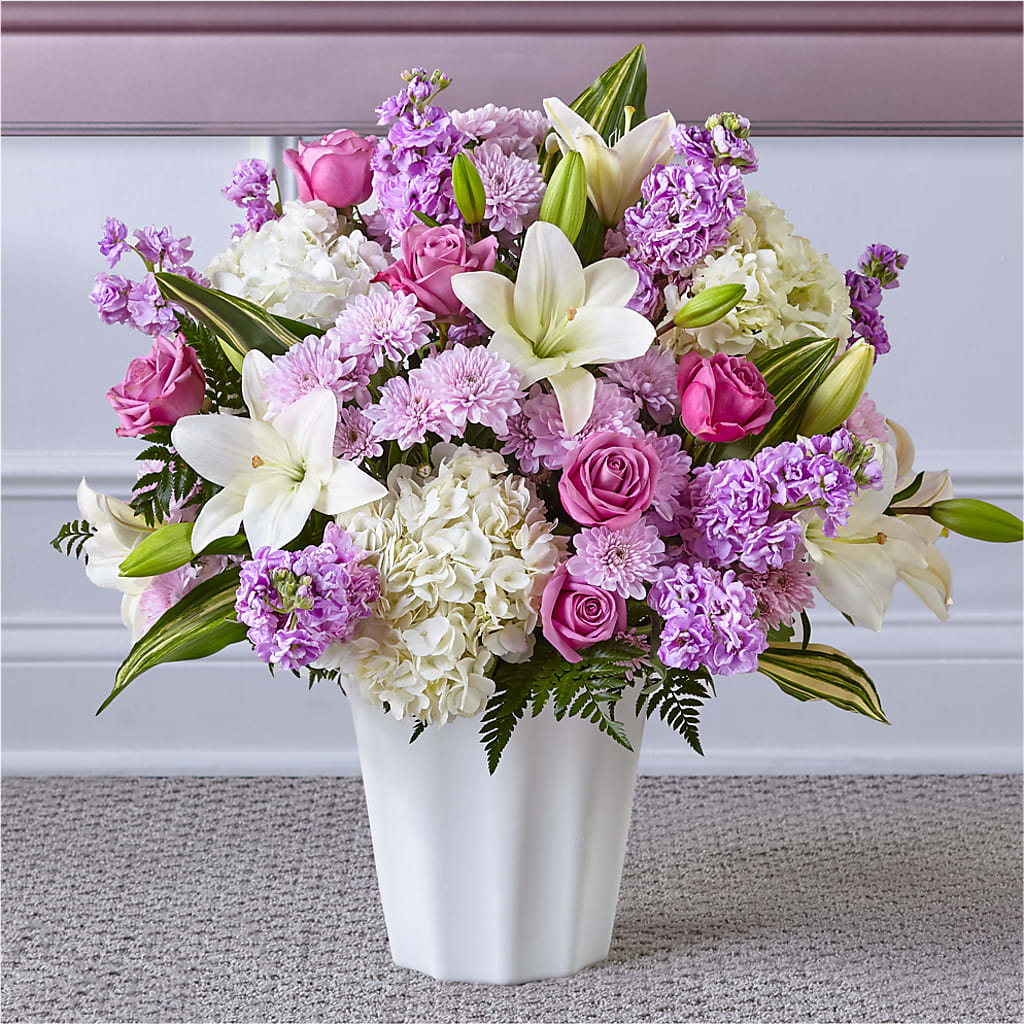 Heaven Sent Floor Basket – Flowers By Vee, Tracy CA