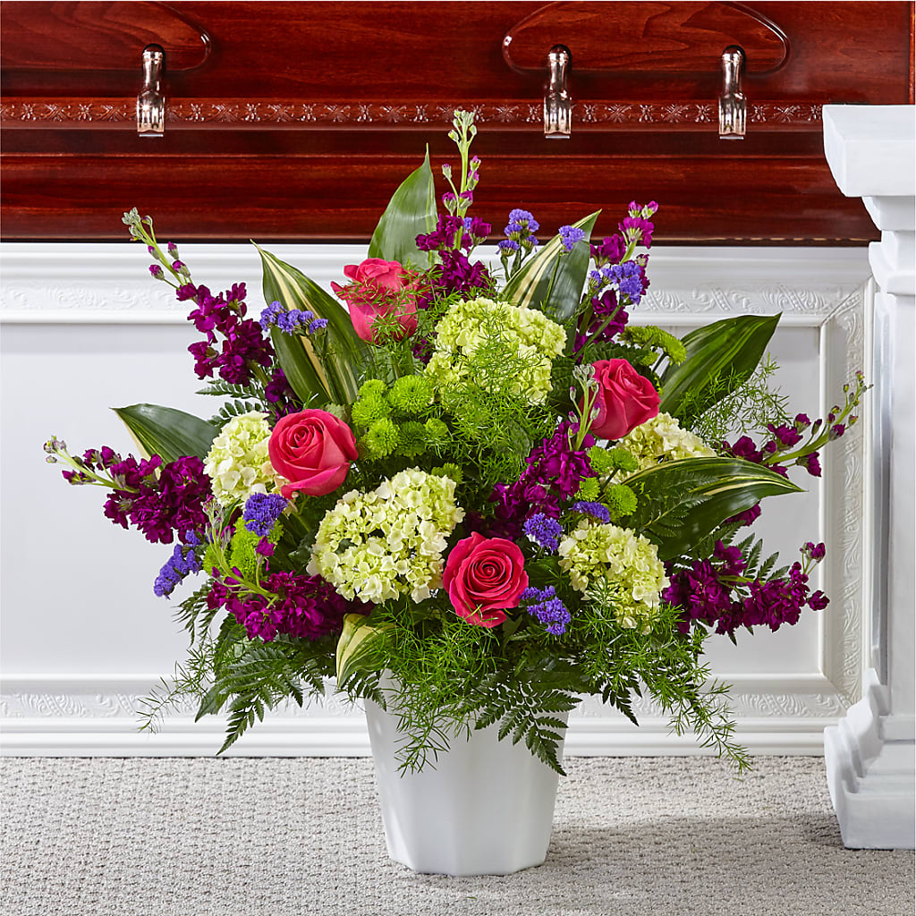 Beautiful Horizons Floor Basket – Flowers By Vee, Tracy CA