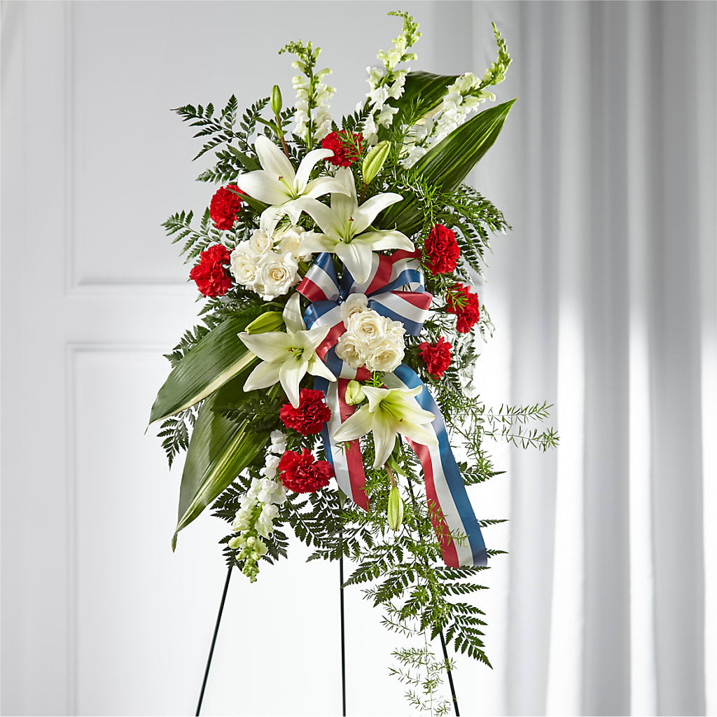 Stars of Life Standing Spray – Flowers By Vee, Tracy CA