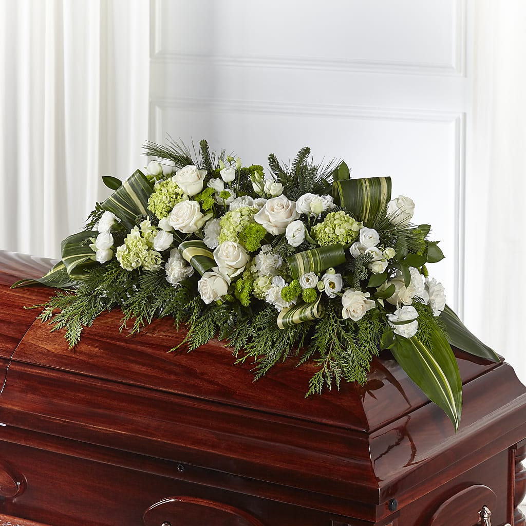 Hopeful Gesture Casket Spray – Flowers By Vee, Tracy CA