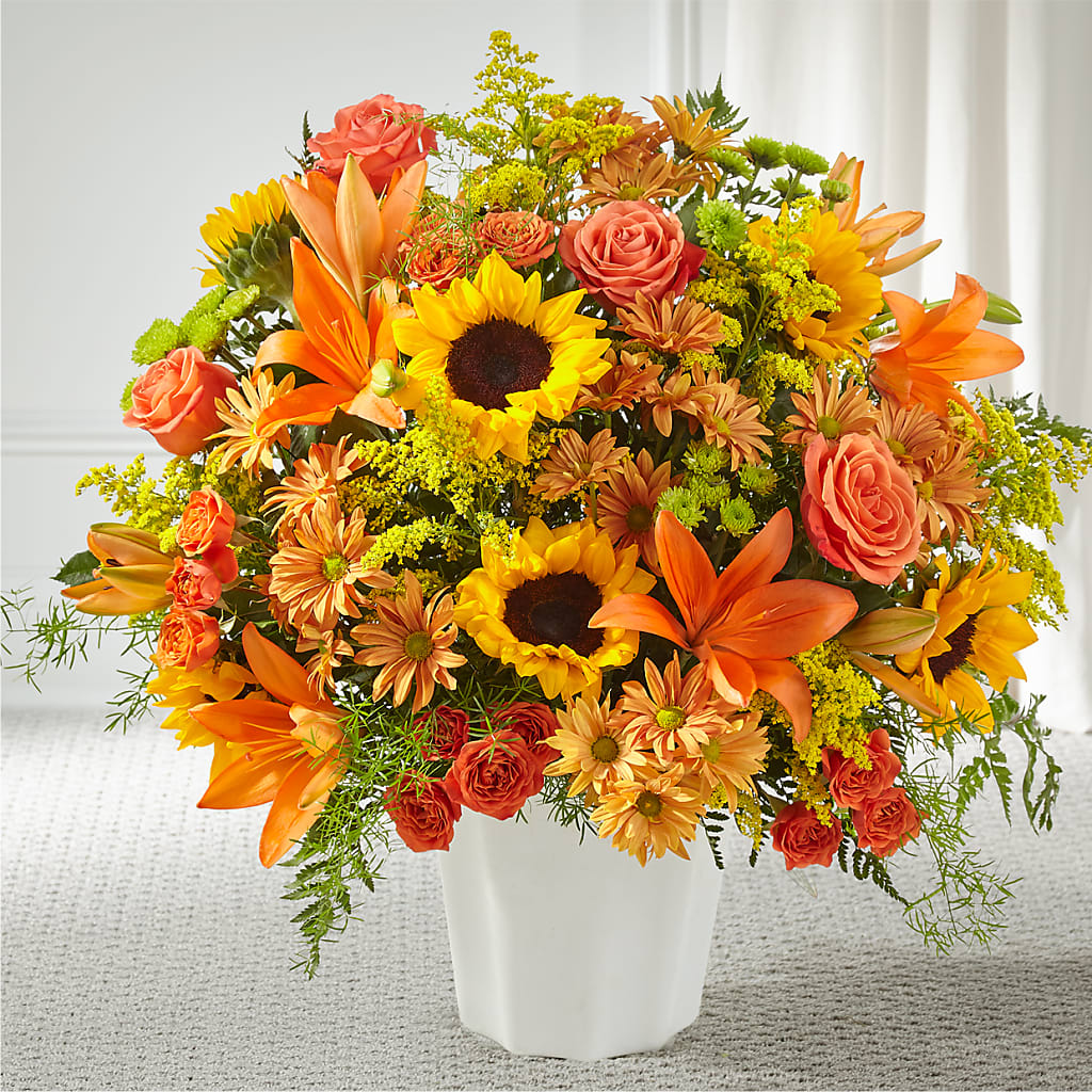 Harvest Thoughts Floor Basket – Flowers By Vee, Tracy CA