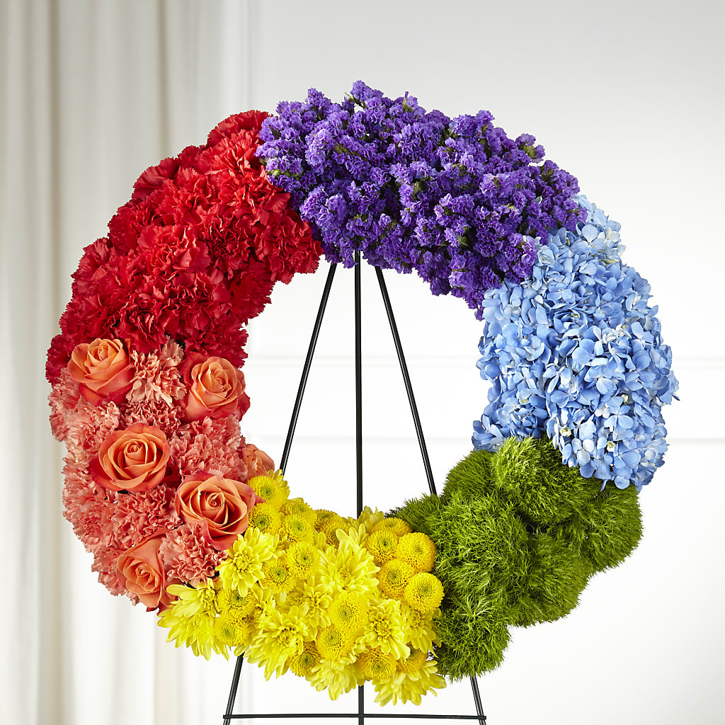 Circle of Love Wreath – Flowers By Vee, Tracy CA