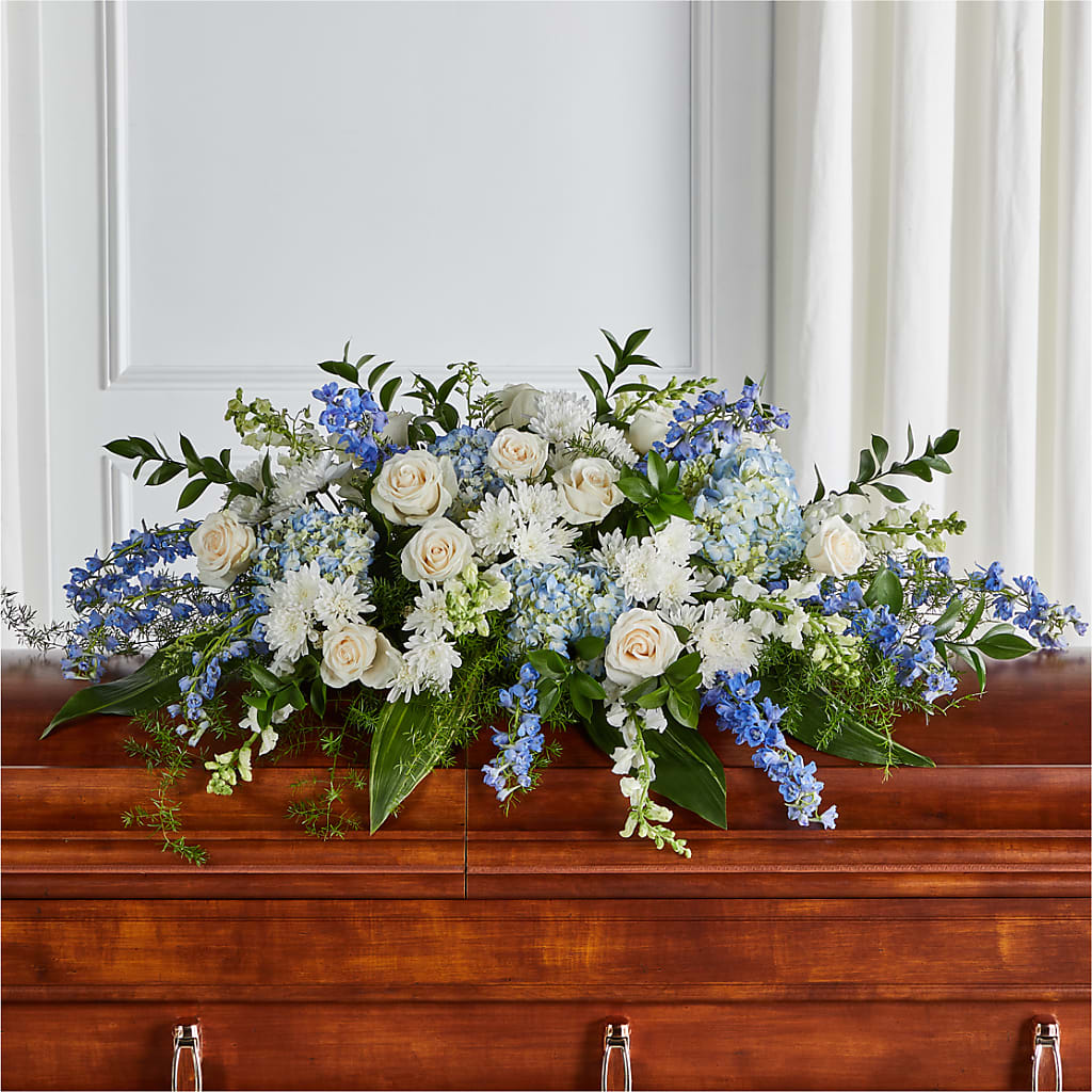 Timeless Essence Casket Spray – Flowers By Vee, Tracy CA