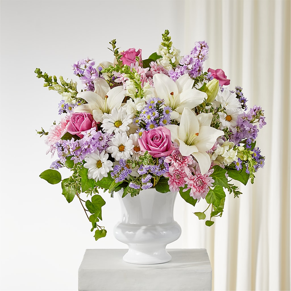 Remarkable Life Urn Arrangement – Flowers By Vee, Tracy CA