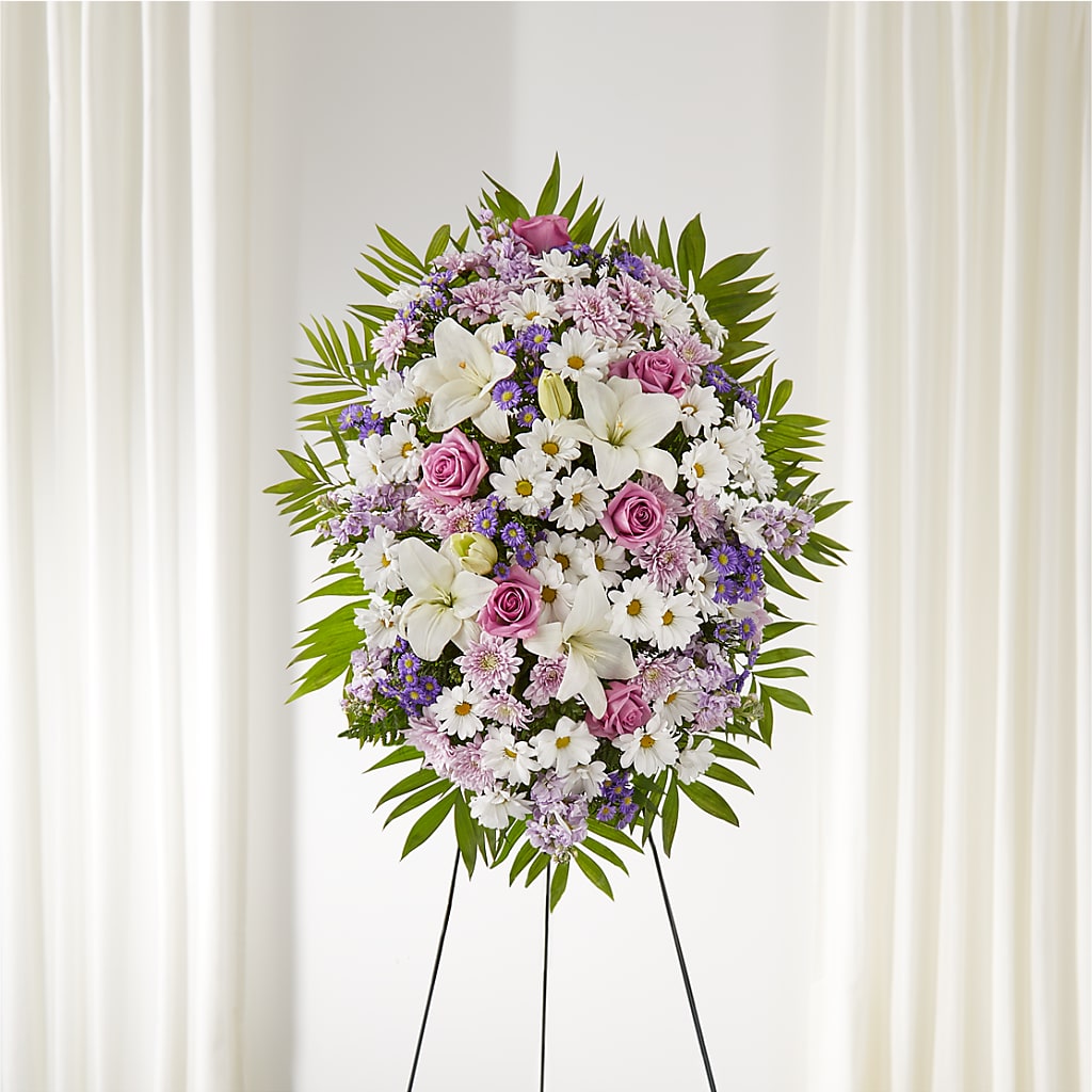 Surrounded by Love Standing Spray – Flowers By Vee, Tracy CA