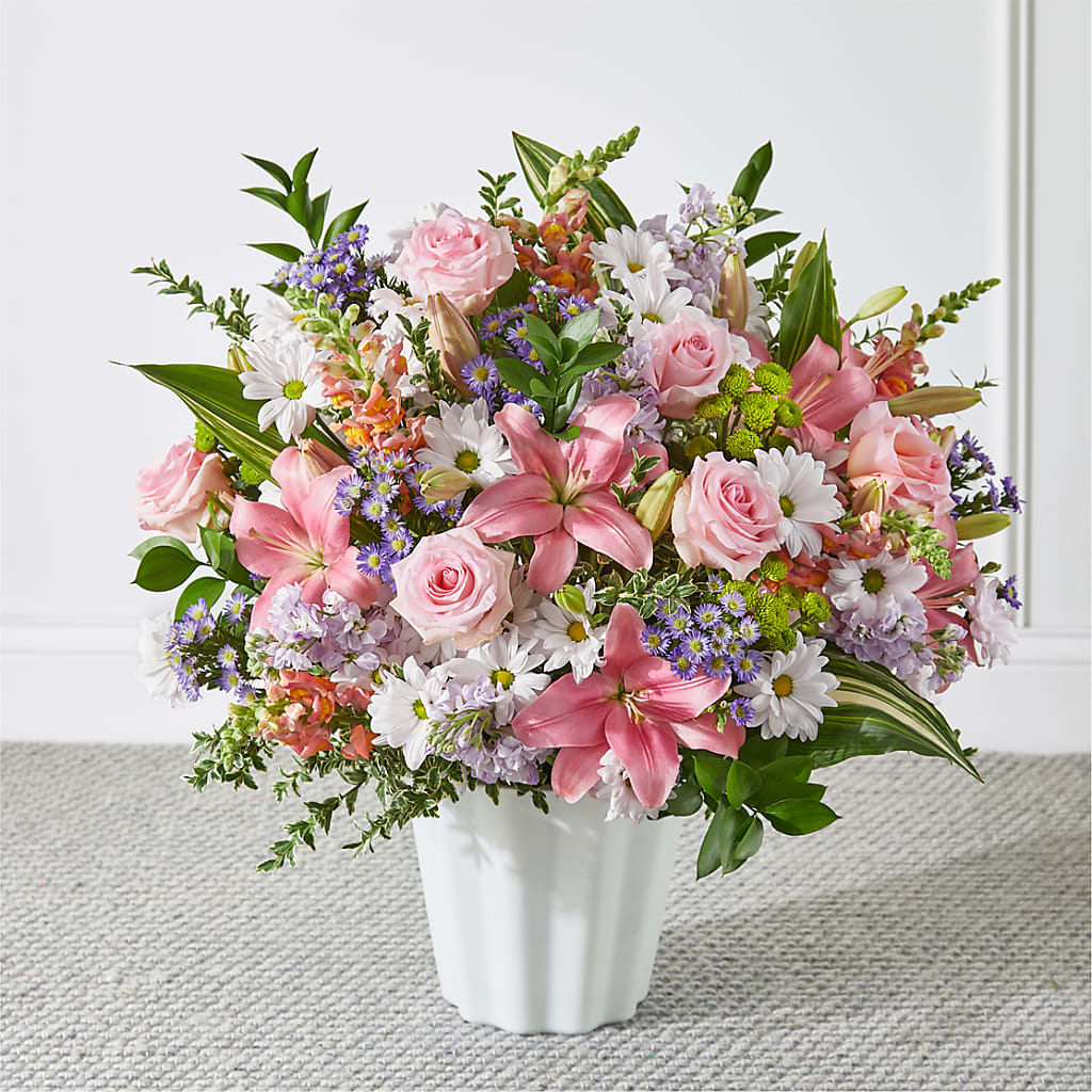 Abundant Compassion Floor Basket – Flowers By Vee, Tracy CA
