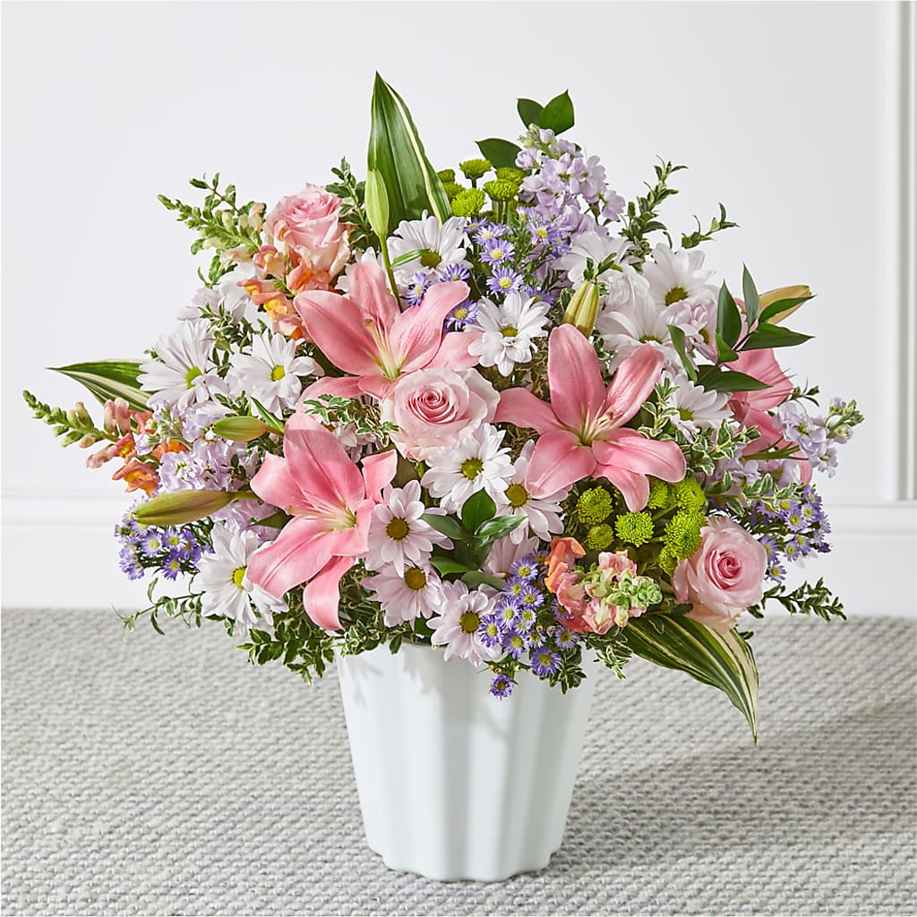 Abundant Compassion Floor Basket – Flowers By Vee, Tracy CA