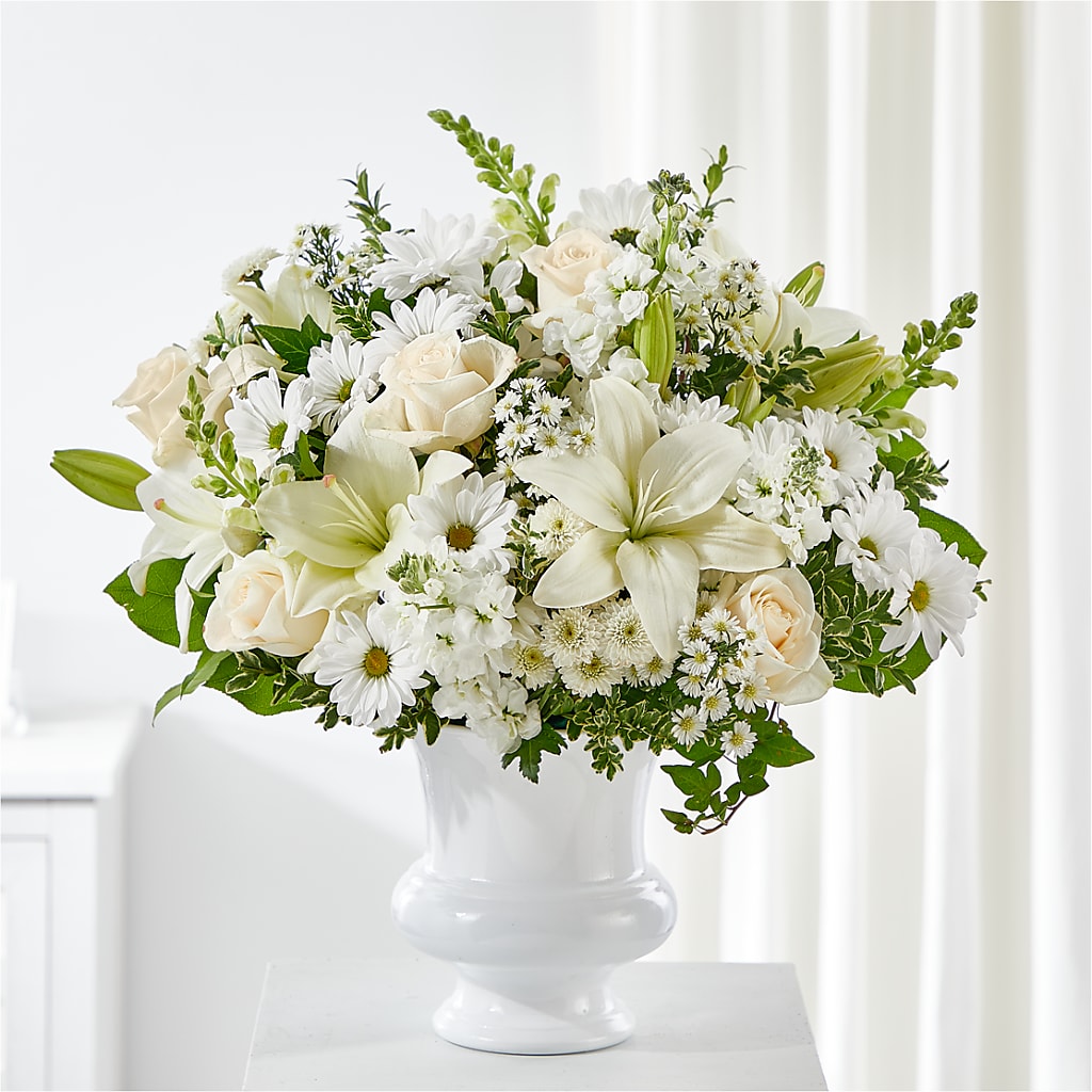 Uplifting Urn Arrangement – Flowers By Vee, Tracy CA
