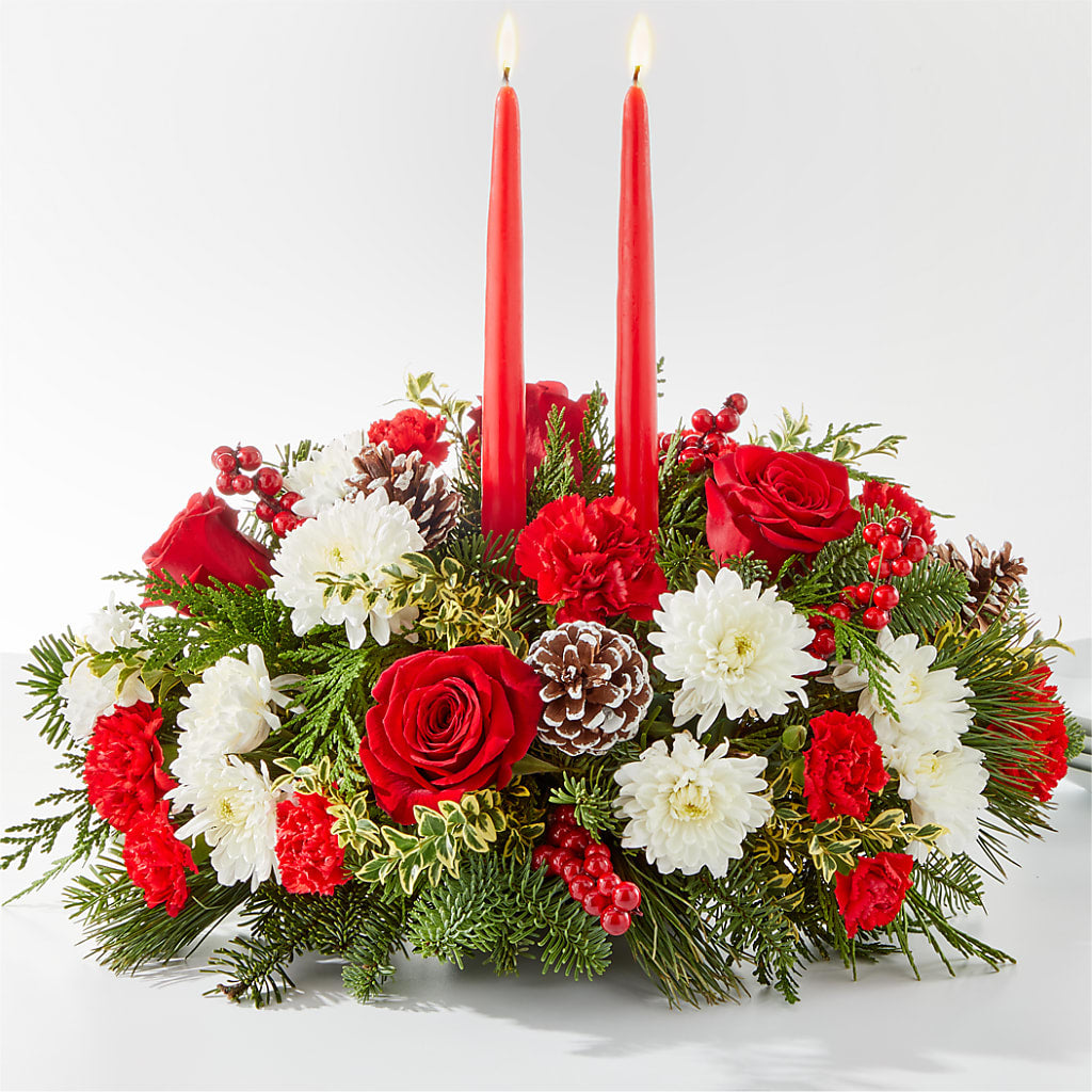 Holiday Soiree Centerpiece – Flowers By Vee, Tracy CA