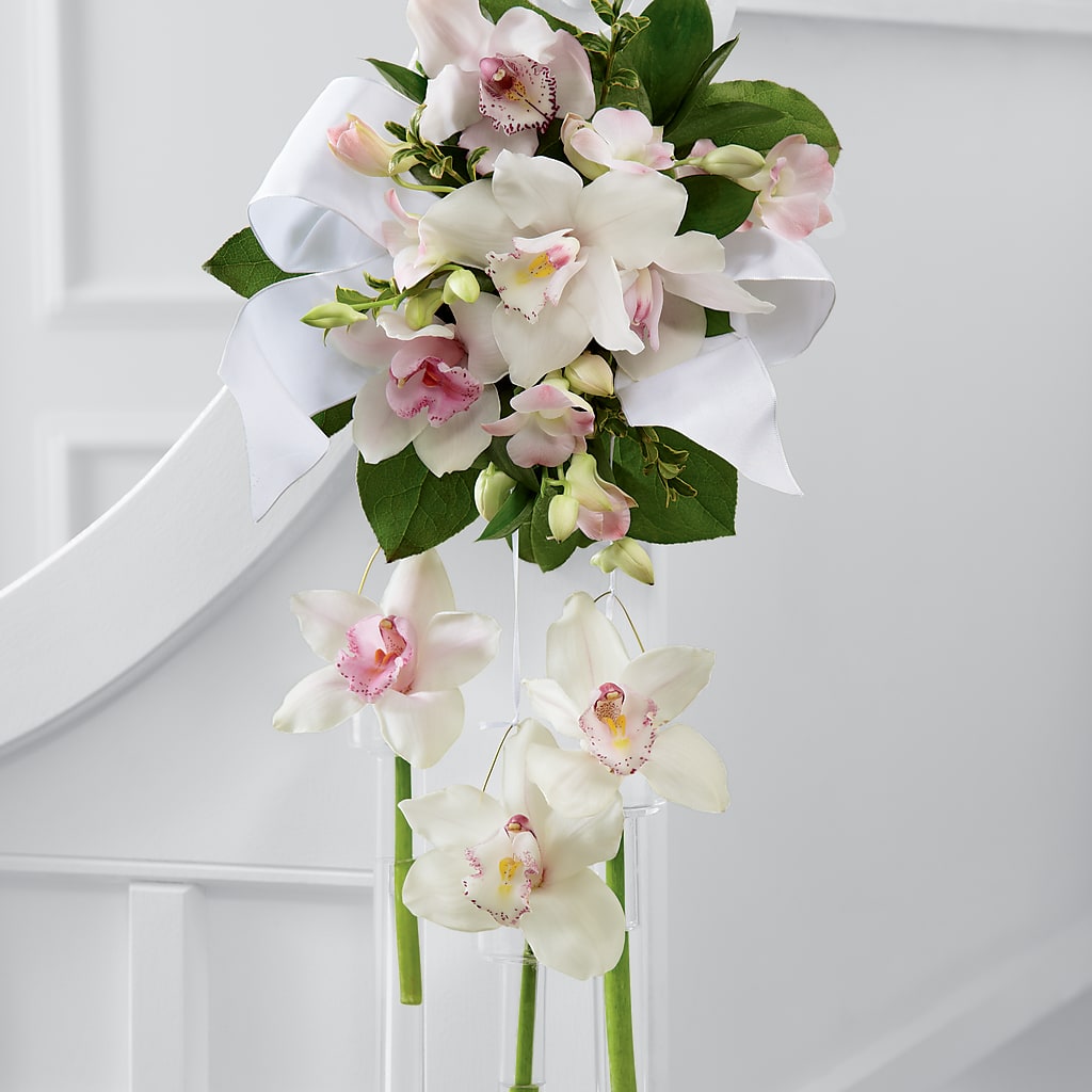 Perfect Entrance Pew Arrangement – Flowers By Vee, Tracy CA