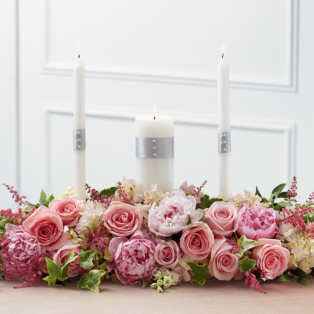 Worldwide Romance Unity Candle Arrangement – Flowers By Vee, Tracy CA