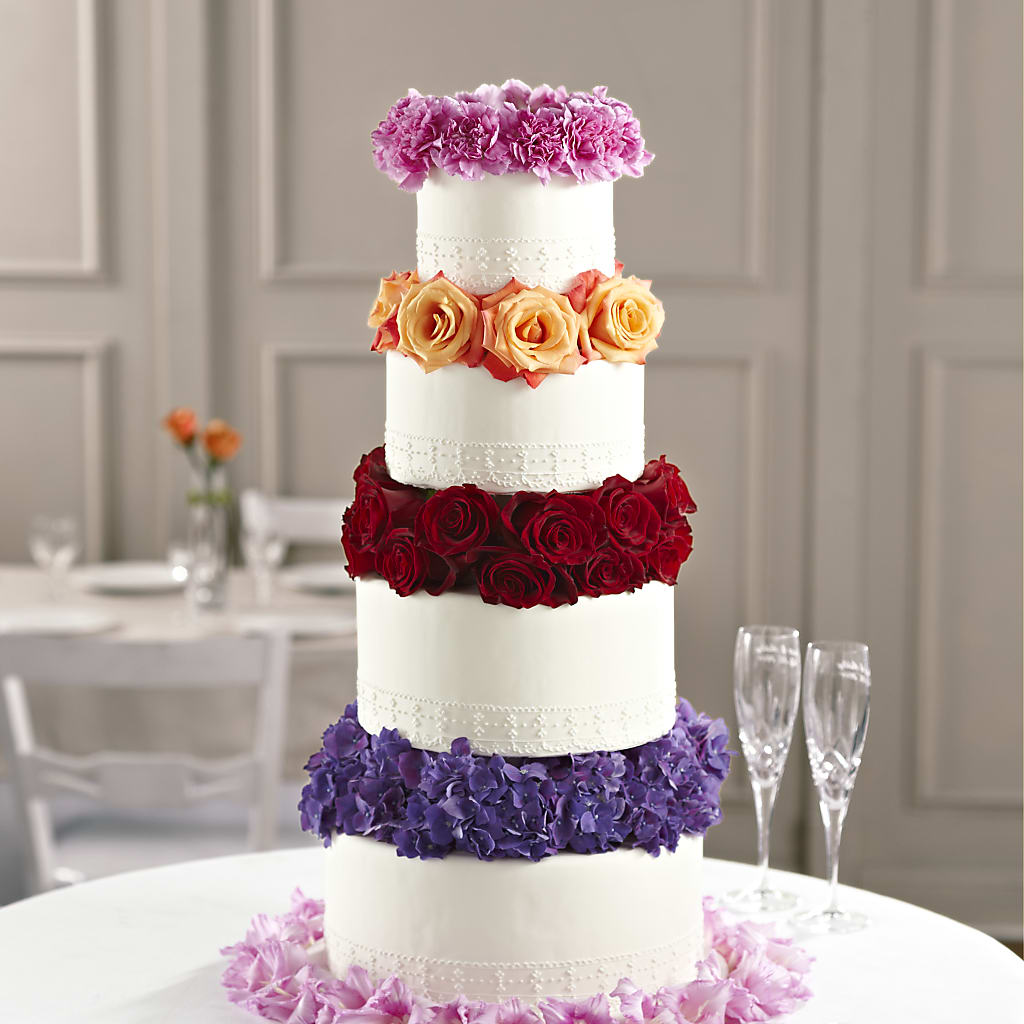 Infinite Love Cake Décor – Flowers By Vee, Tracy CA