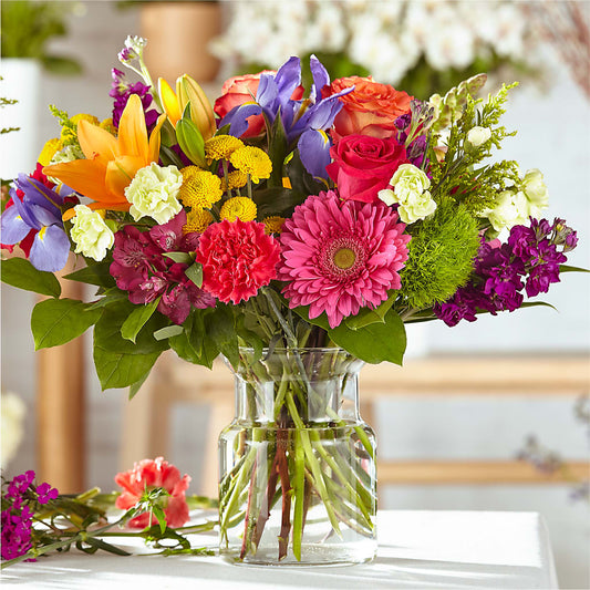 Bold & Bright – A Florist Original –  Flowers By Vee, Tracy CA