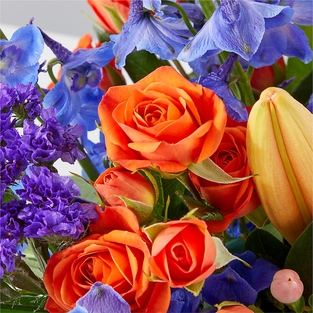 Radiant Citrus Box Bouquet –  Flowers By Vee, Tracy CA