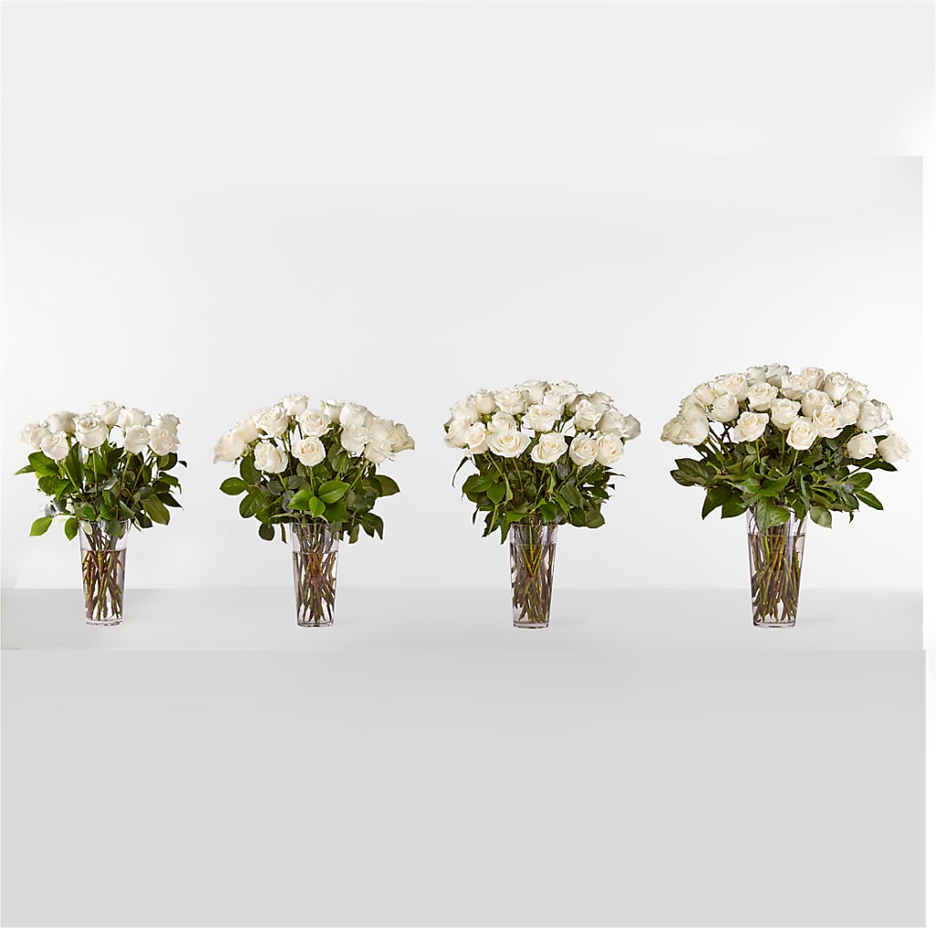 Long Stem White Rose Bouquet –  Flowers By Vee, Tracy CA