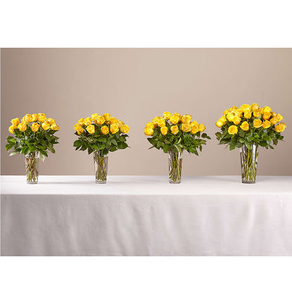 Long Stem Yellow Rose Bouquet –  Flowers By Vee, Tracy CA