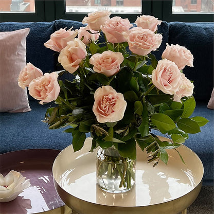 Long Stem Pink Rose Bouquet –  Flowers By Vee, Tracy CA