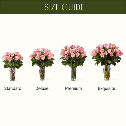 Long Stem Pink Rose Bouquet –  Flowers By Vee, Tracy CA