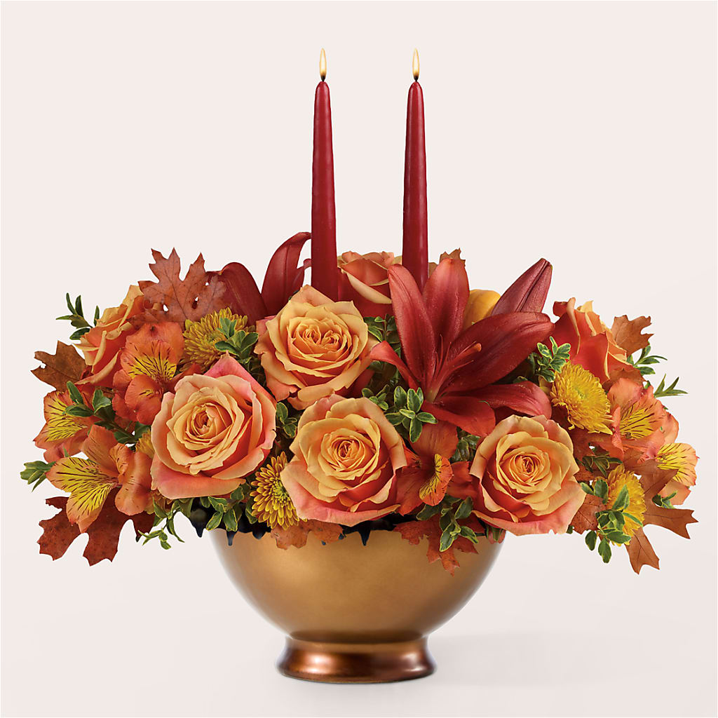 Harvest Table Centerpiece –  Flowers By Vee, Tracy CA