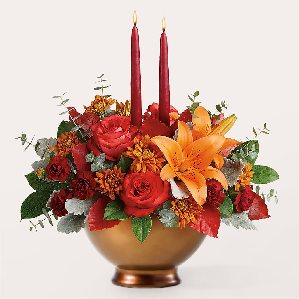 Fruits of Fall Centerpiece –  Flowers By Vee, Tracy CA