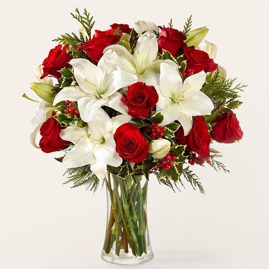Sparkling Snowflakes Bouquet –  Flowers By Vee, Tracy CA