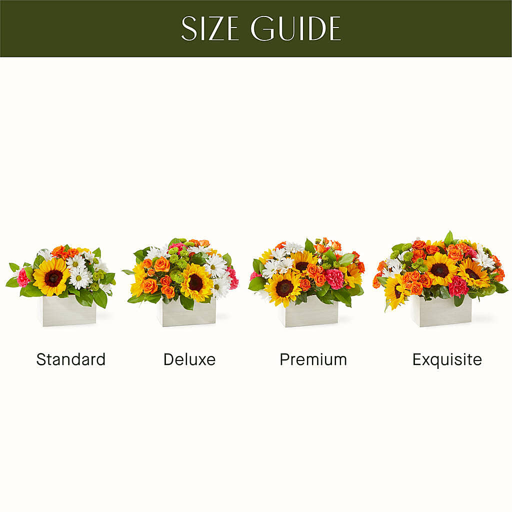 Sun-drenched Blooms Box Bouquet –  Flowers By Vee, Tracy CA