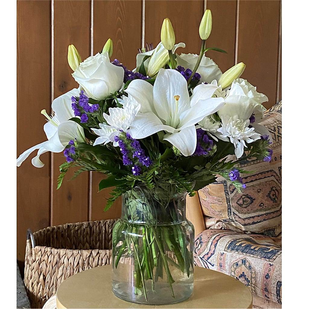 Beyond Blue Bouquet –  Flowers By Vee, Tracy CA
