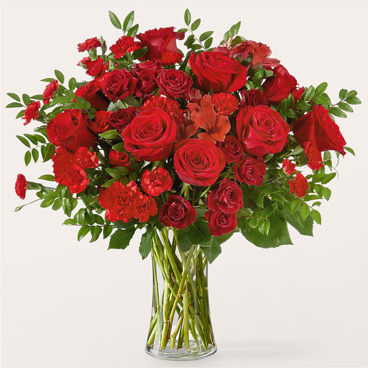 Brilliant Ruby Bouquet –  Flowers By Vee, Tracy CA