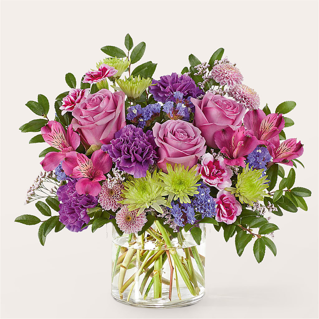 Glass Half Full Bouquet –  Flowers By Vee, Tracy CA