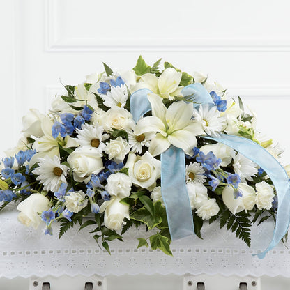 Tender Treasure Casket Spray –  Flowers By Vee, Tracy CA