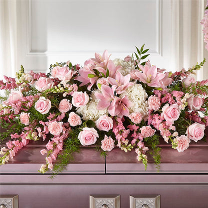 Life & Remembrance Casket Spray –  Flowers By Vee, Tracy CA