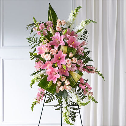 Elegant Embrace Standing Spray –  Flowers By Vee, Tracy CA