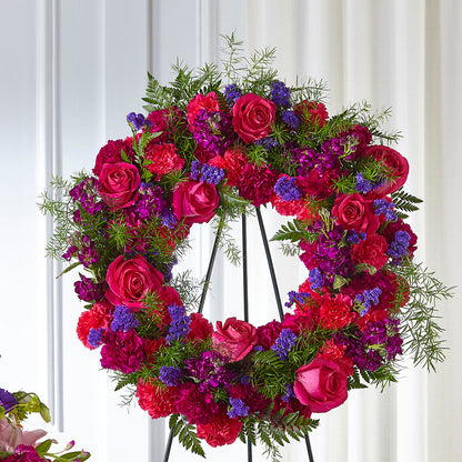 Calming Colors Wreath –  Flowers By Vee, Tracy CA
