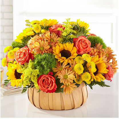 Harvest Sunflower Basket –  Flowers By Vee, Tracy CA